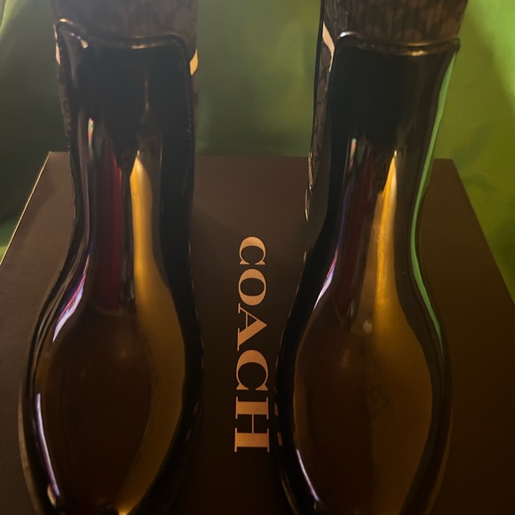 Coach casual rain boots size 9 - Picture 1 of 3